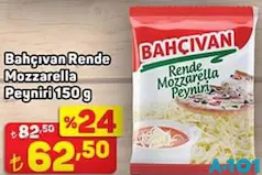 BAHÇIVAN RENDE MOZZARELLA PEYNİRİ 150 G